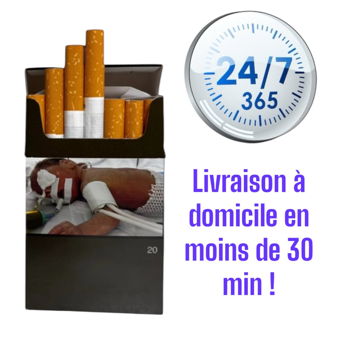 Livraison de cigarettes, alcool, gaz hilarant et snacks à domicile dans le Pas-de-Calais (62)